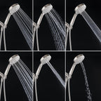OakBrook - SH-OB10003BN - Collection Brushed Nickel Abs Plastic 6 Settings Handheld Showerhead 1.8 GPM