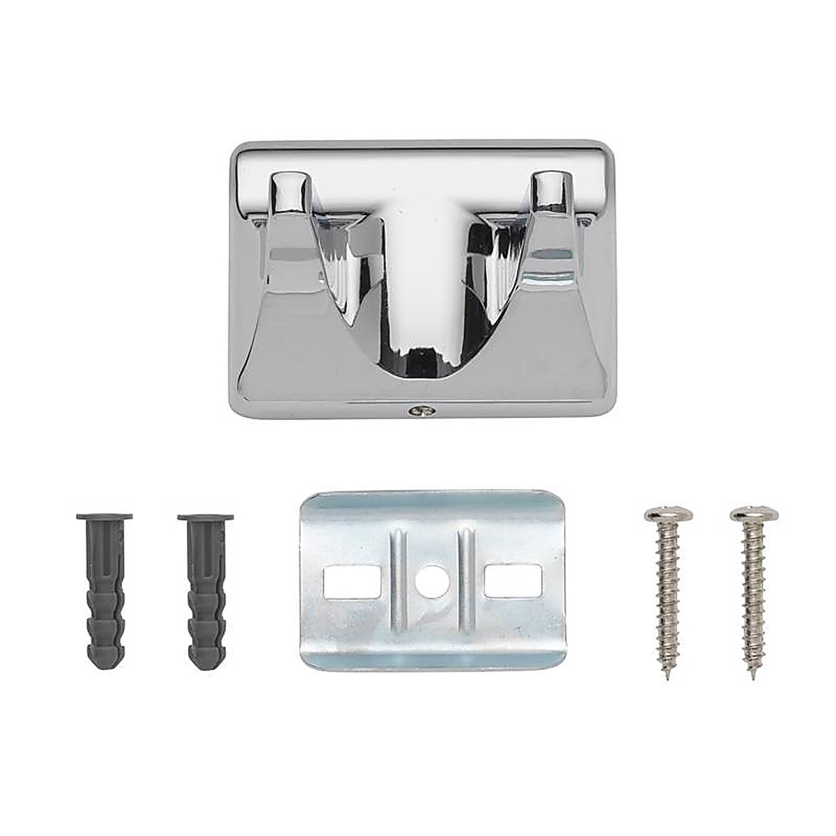 OakBrook - BH-OB3003CH - Collection Chrome Silver Double Robe Hook