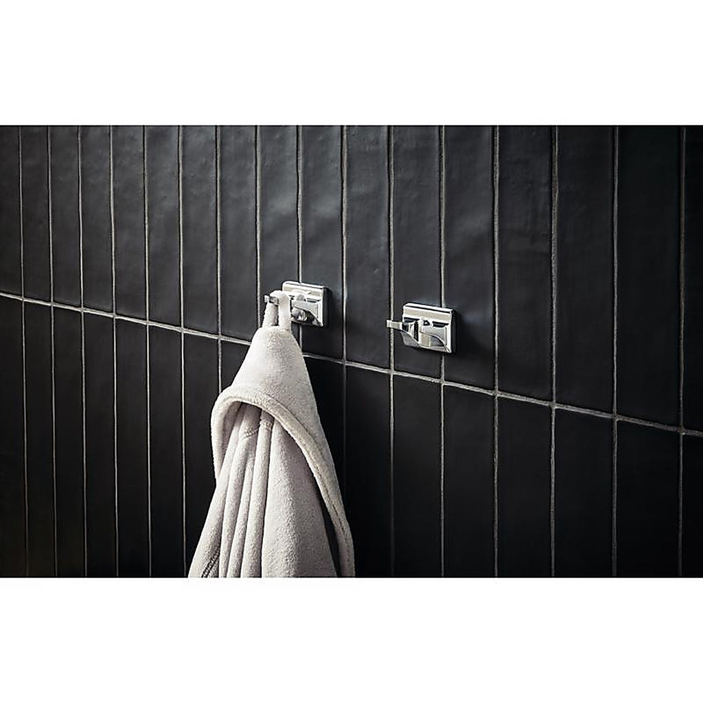 OakBrook - BH-OB3003CH - Collection Chrome Silver Double Robe Hook