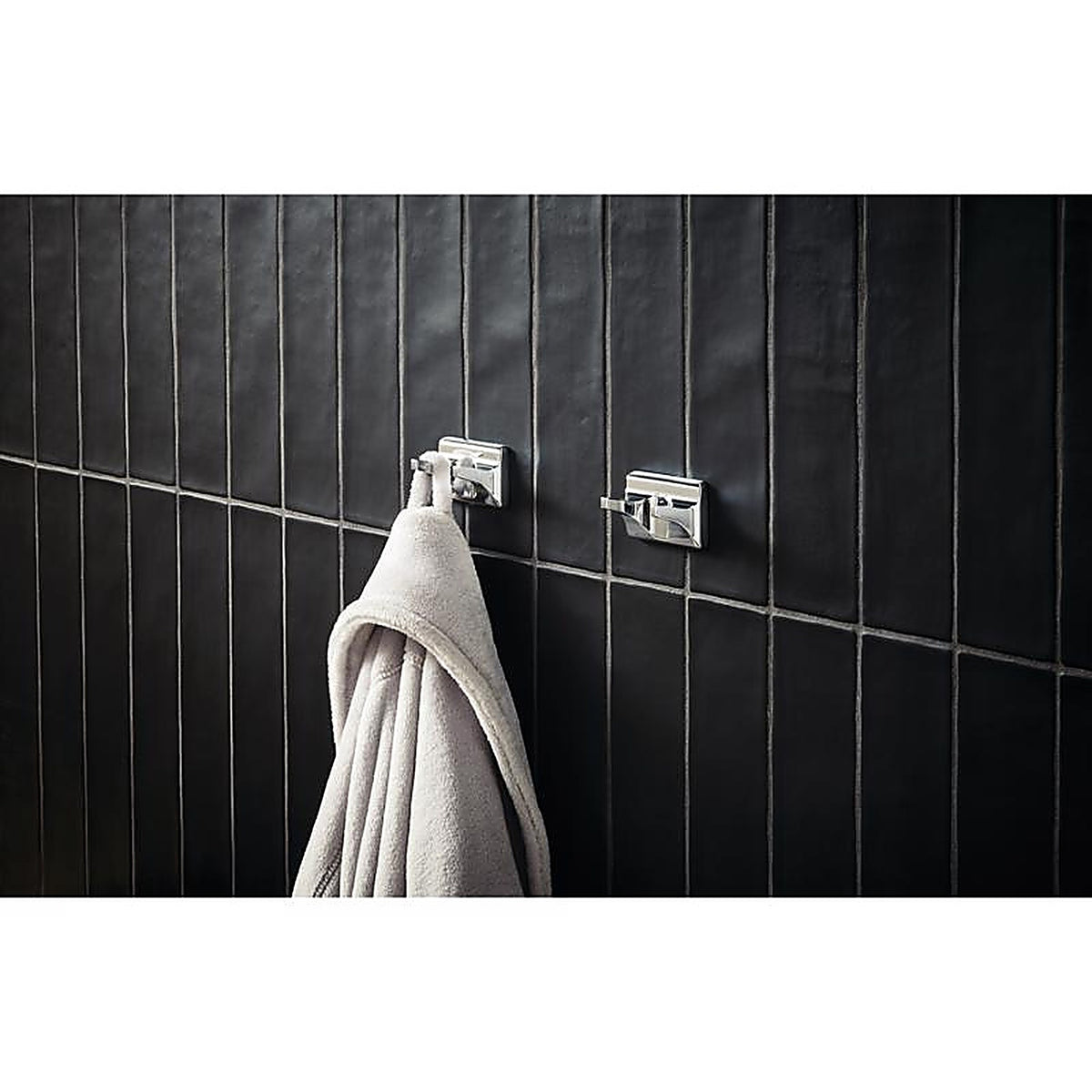 OakBrook - BH-OB3003CH - Collection Chrome Silver Double Robe Hook