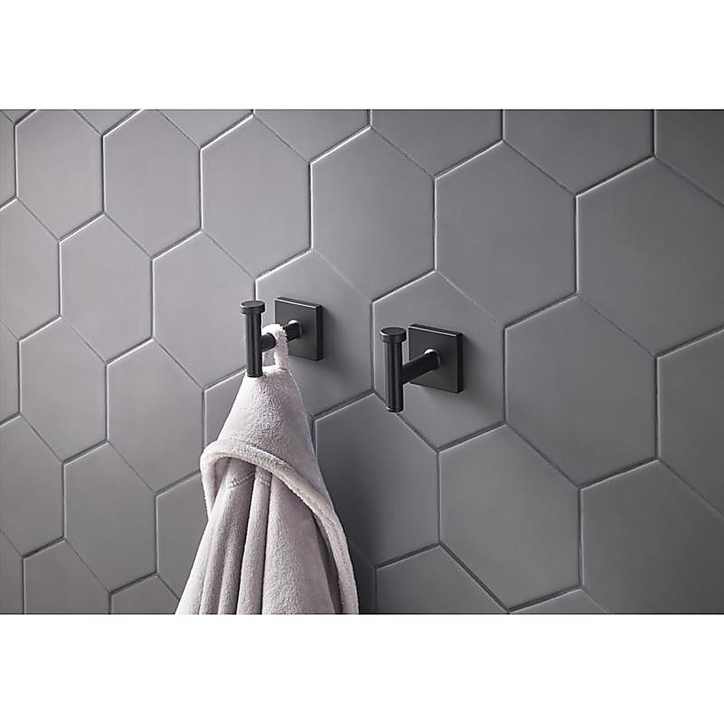 OakBrook - BH-OB5003MB - Collection Matte Black Bath Hook