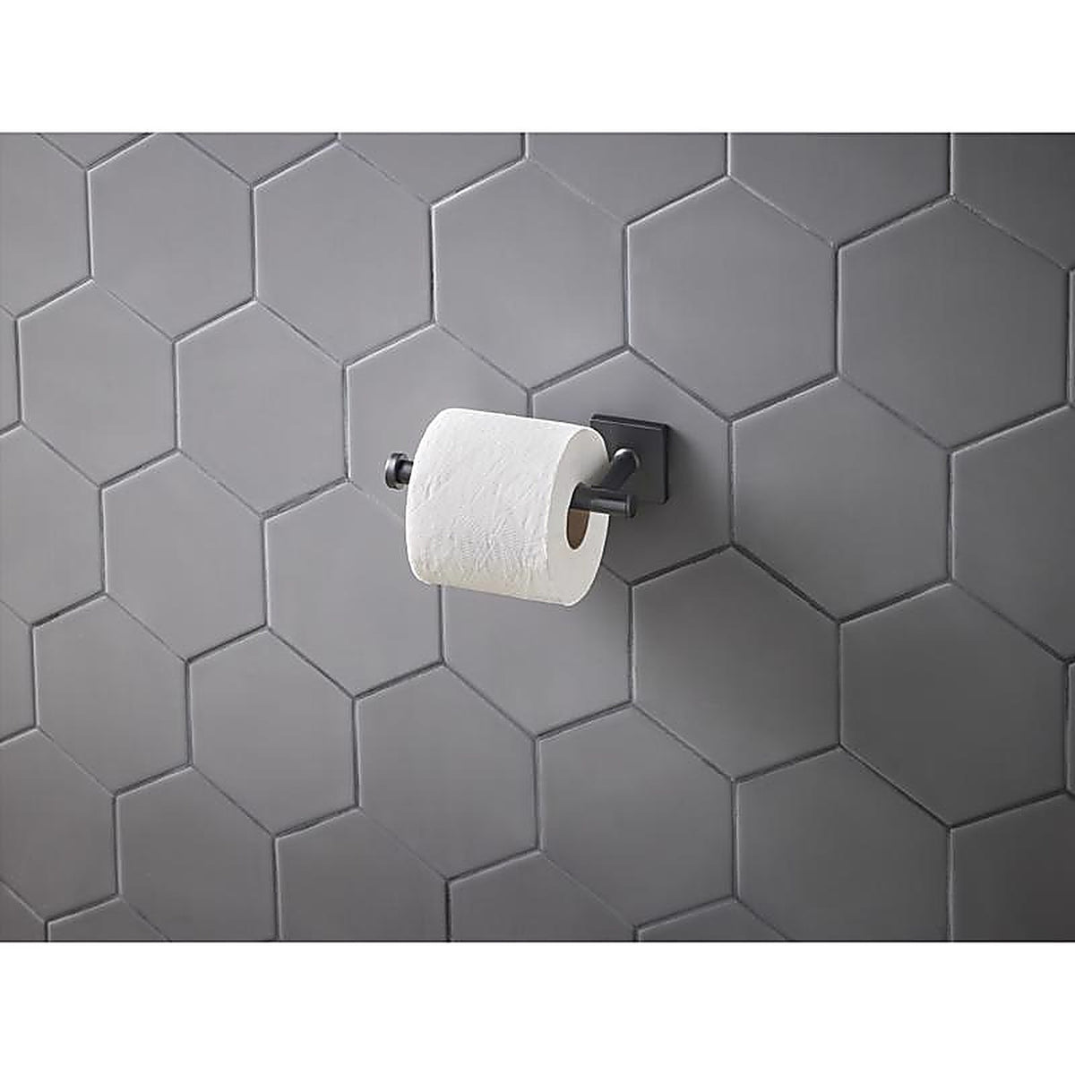 OakBrook - BH-OB5002MB - Matte Black Toilet Paper Holder