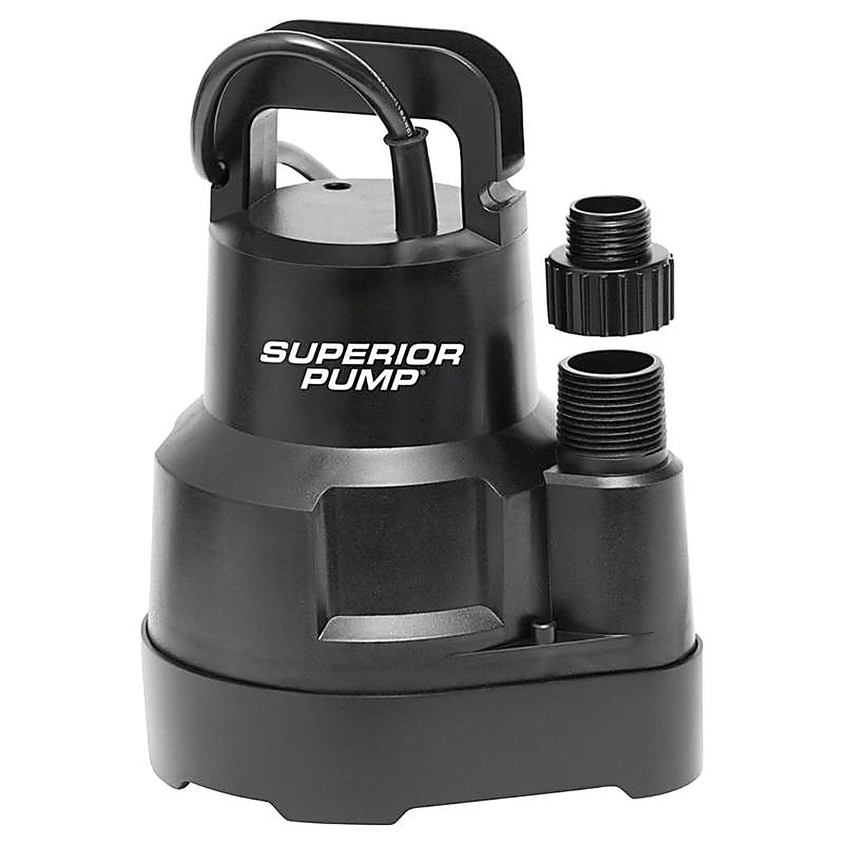 Superior Pump - 91016 - 1/6 HP 1920 GPH Thermoplastic Float Switch Top AC Utility Pump