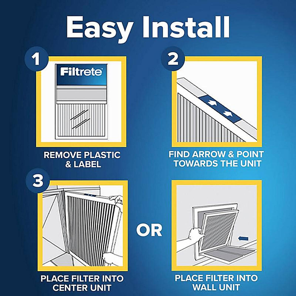 Filtrete - 2045-4 - Advanced Allergen 18 In. W X 20 In. H X 1 In. Polypropylene 1500 Mpr Pleated Air Filter 1 P
