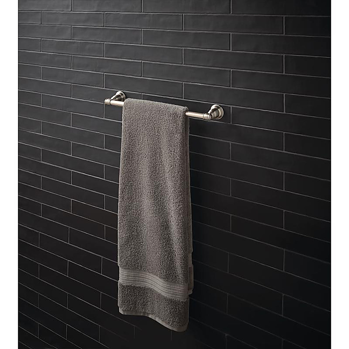 OakBrook - BH-OB4018BN - Collection Brushed Nickel Towel Bar 18 In. L Die Cast Zinc