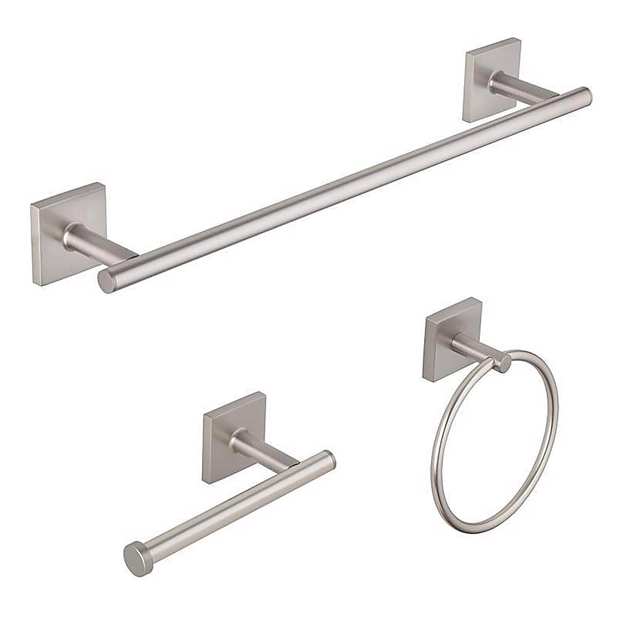OakBrook - BH-OB5000BN - Collection Brushed Nickel Silver Die Cast Zinc Towel Holder
