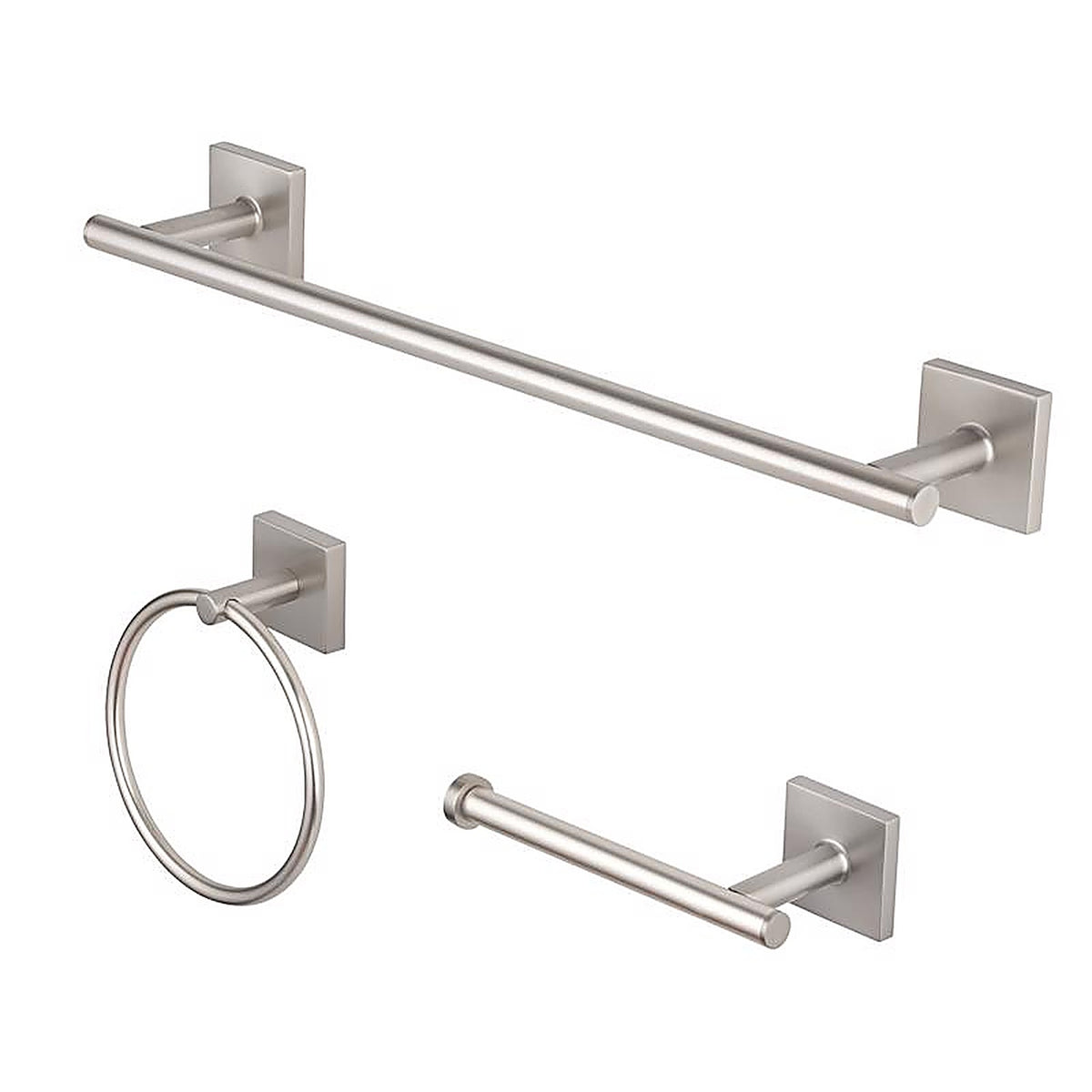 OakBrook - BH-OB5000BN - Collection Brushed Nickel Silver Die Cast Zinc Towel Holder
