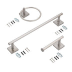 OakBrook - BH-OB5000BN - Collection Brushed Nickel Silver Die Cast Zinc Towel Holder