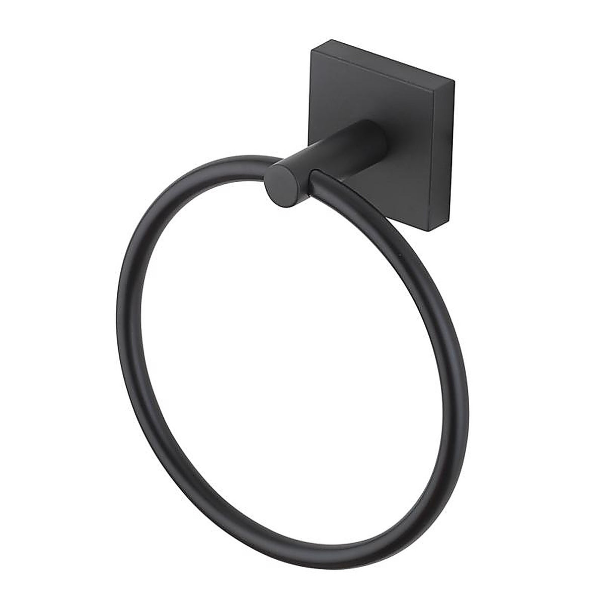OakBrook - BH-OB5001MB - Collection Matte Black Towel Ring Die Cast Zinc
