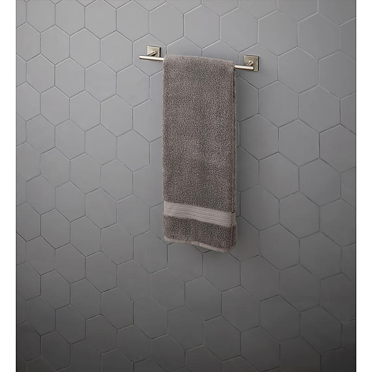 OakBrook - BH-OB5018BN - Collection Brushed Nickel Towel Bar 18 In. L Die Cast Zinc
