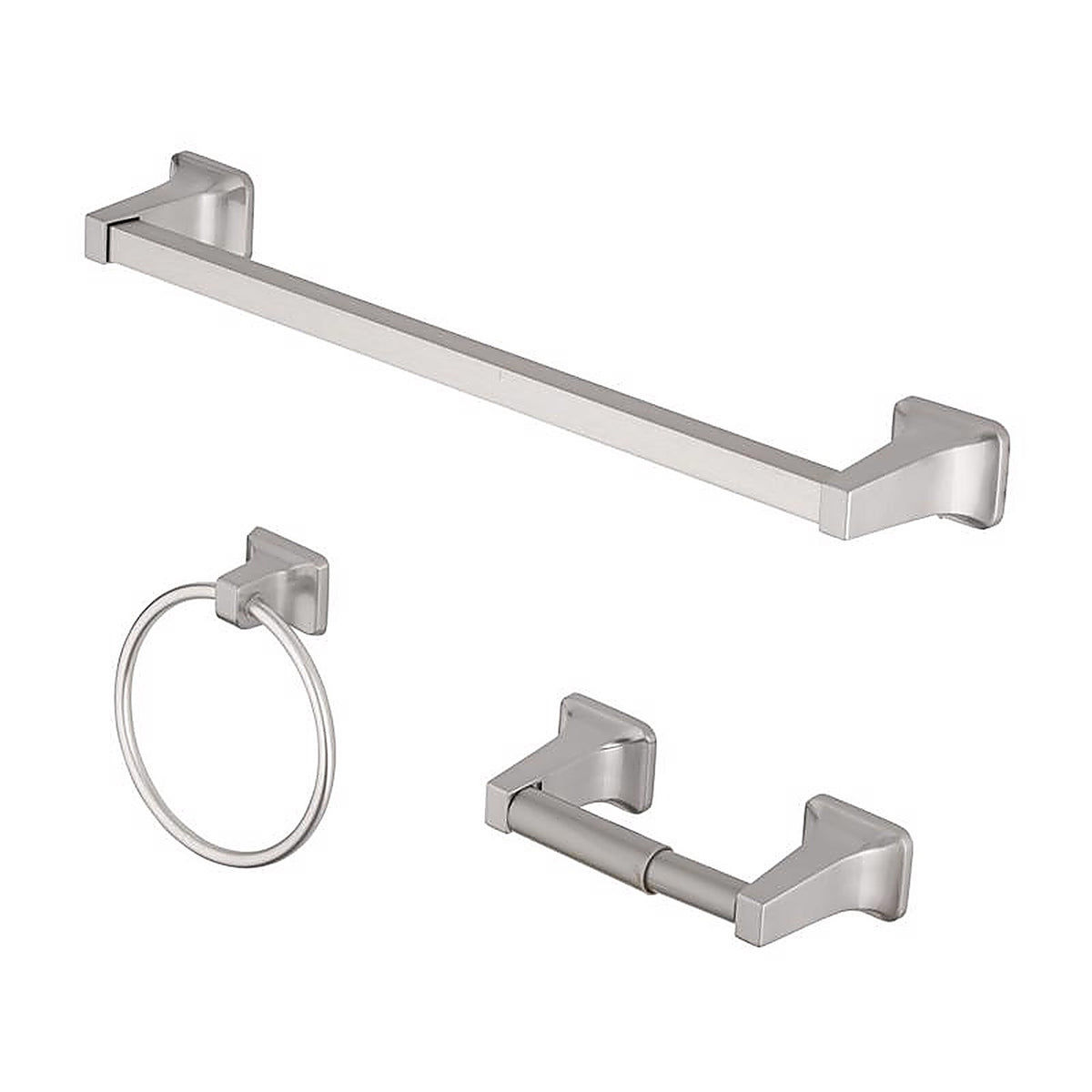 OakBrook - BH-OB30000BN - Collection Brushed Nickel Die Cast Zinc Bath Hardware Set