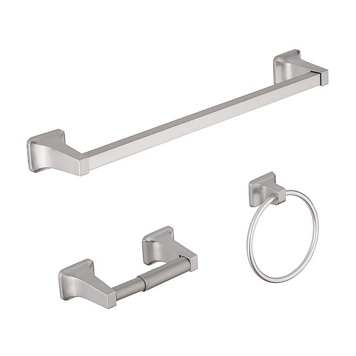 OakBrook - BH-OB30000BN - Collection Brushed Nickel Die Cast Zinc Bath Hardware Set