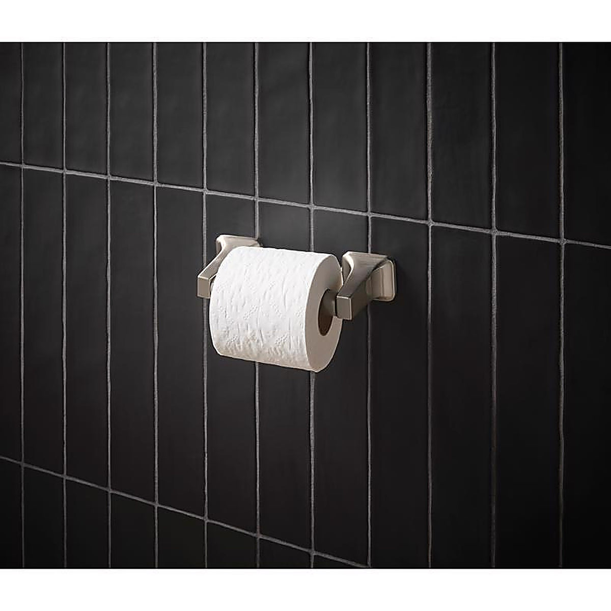 OakBrook - BH-OB3002BN - Brushed Nickel Metallic Toilet Paper Holder