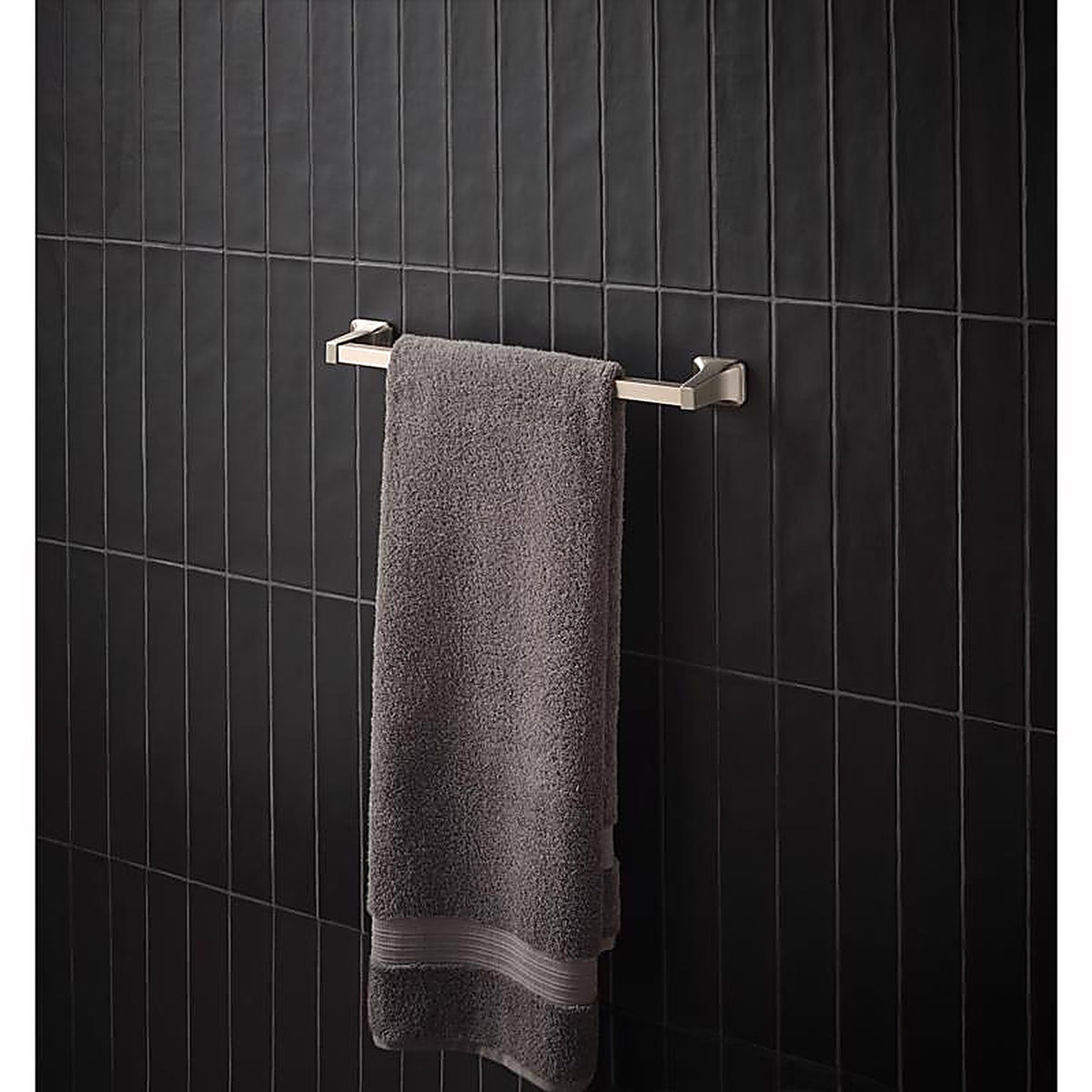 OakBrook - BH-OB3018BN - Collection Brushed Nickel Towel Bar 18 In. L Die Cast Zinc
