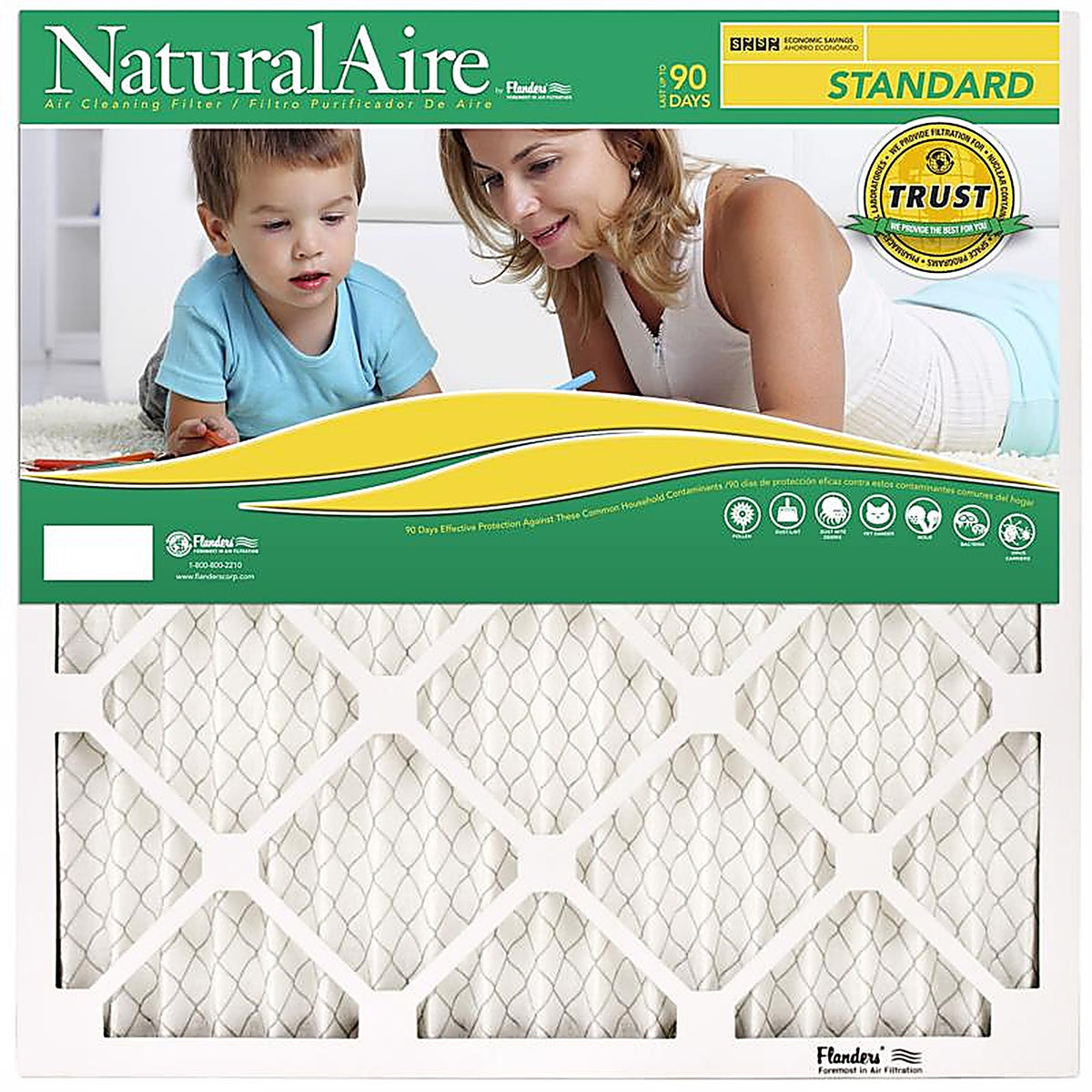 NaturalAire - 84858.012023 - 20 In. W X 23 In. H X 1 In. Synthetic 8 MERV Pleated Air Filter 1 Pack