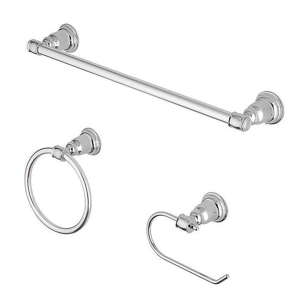 OakBrook - BH-OB4000CH - Collection Chrome Die Cast Zinc Bath Hardware Set