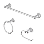 OakBrook - BH-OB4000CH - Collection Chrome Die Cast Zinc Bath Hardware Set