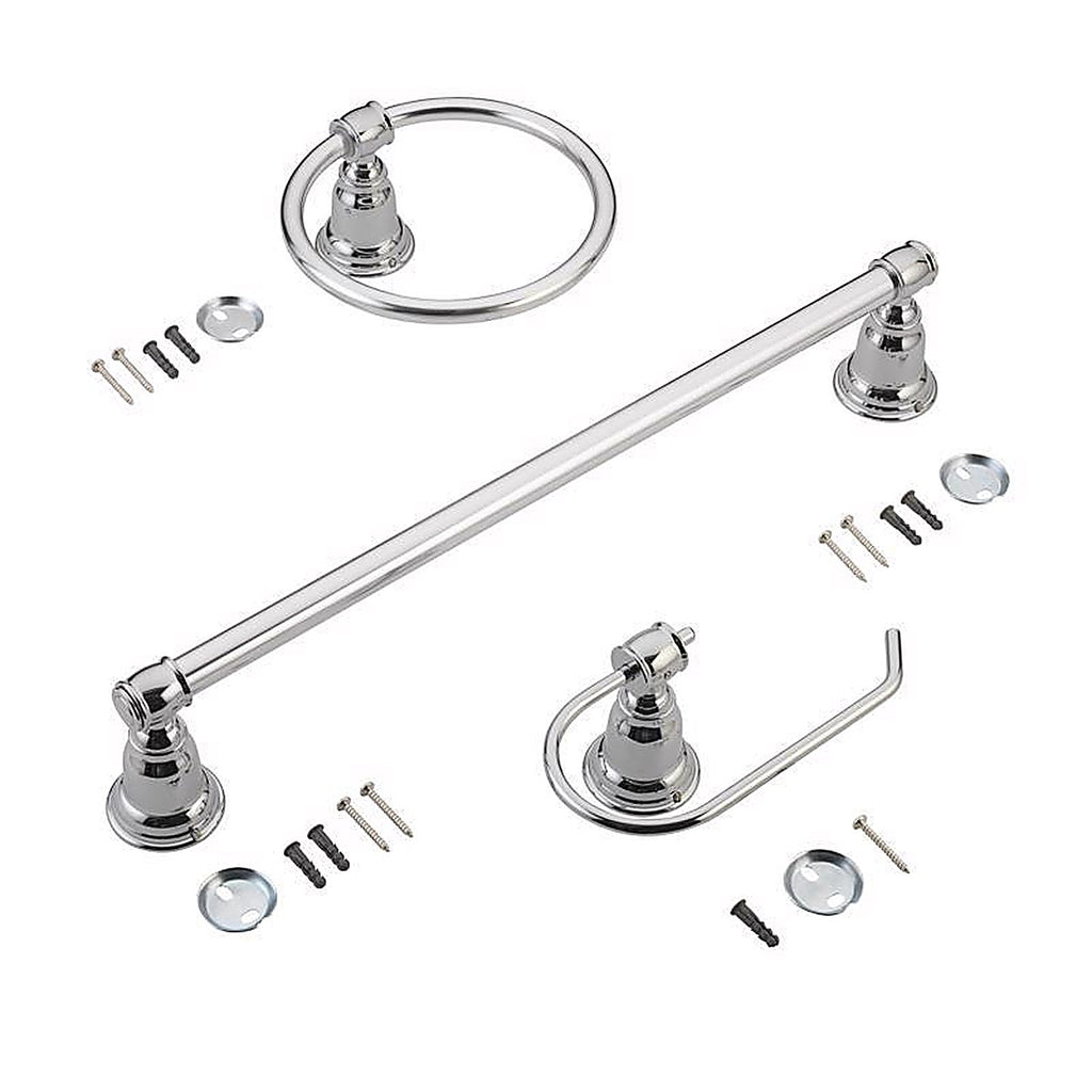 OakBrook - BH-OB4000CH - Collection Chrome Die Cast Zinc Bath Hardware Set