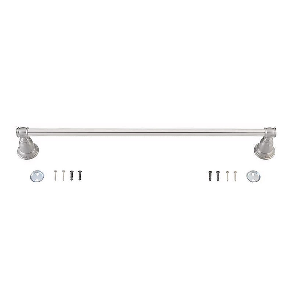 OakBrook - BN-OB4024BN - Collection Traditional Brushed Nickel Towel Bar 24 In. L Die Cast Zinc