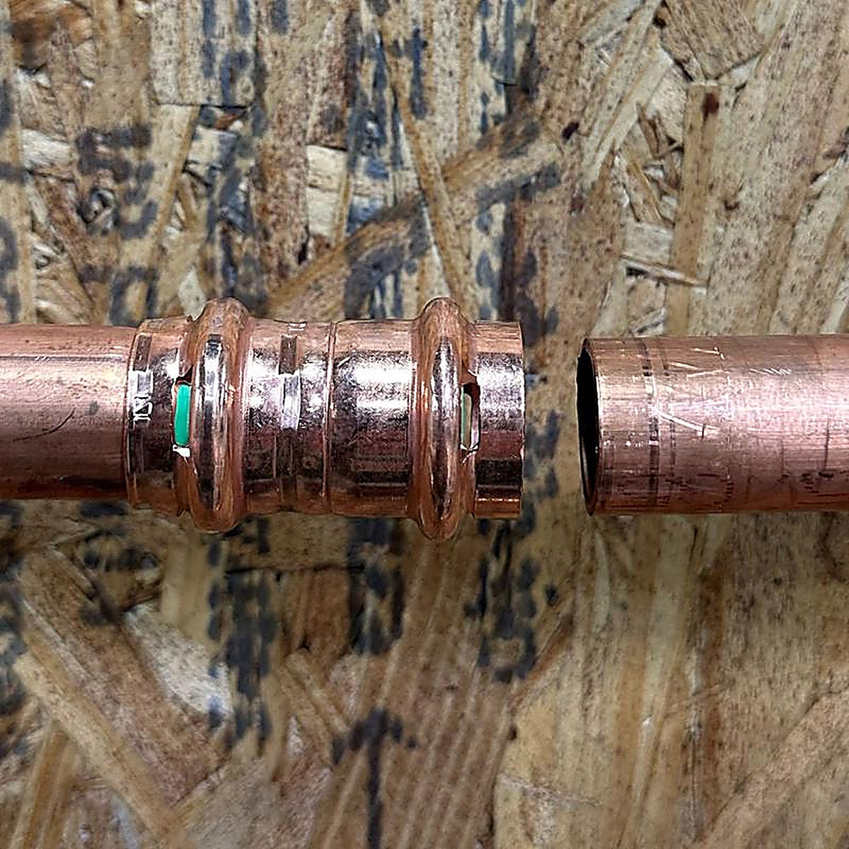 QuickFitting - SPWC11R-10 - 1/2 In. Press In. X 1/2 In. D Press In. Copper Coupling with Stop