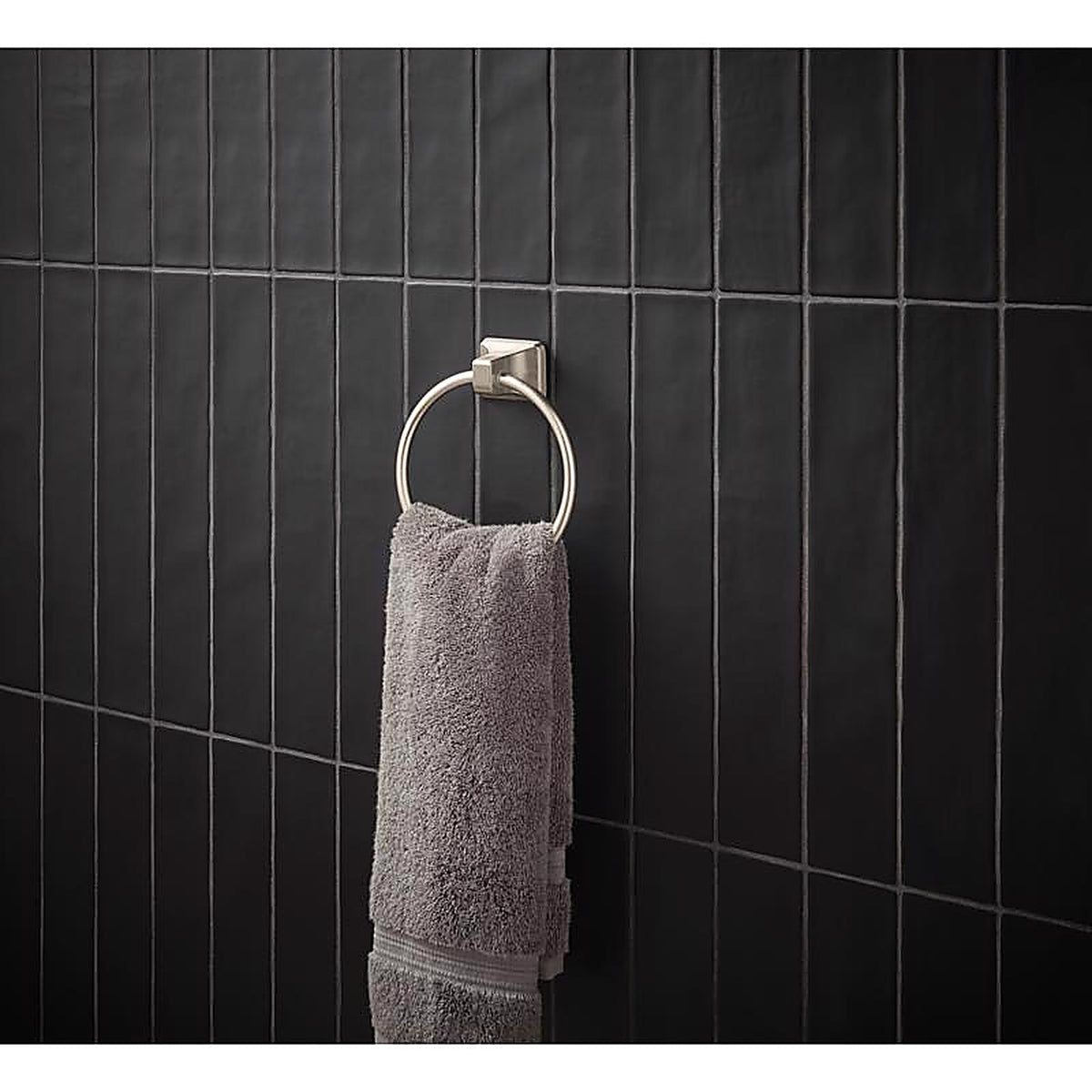 OakBrook - BH-OB30001BN - Collection Brushed Nickel Towel Ring Die Cast Zinc