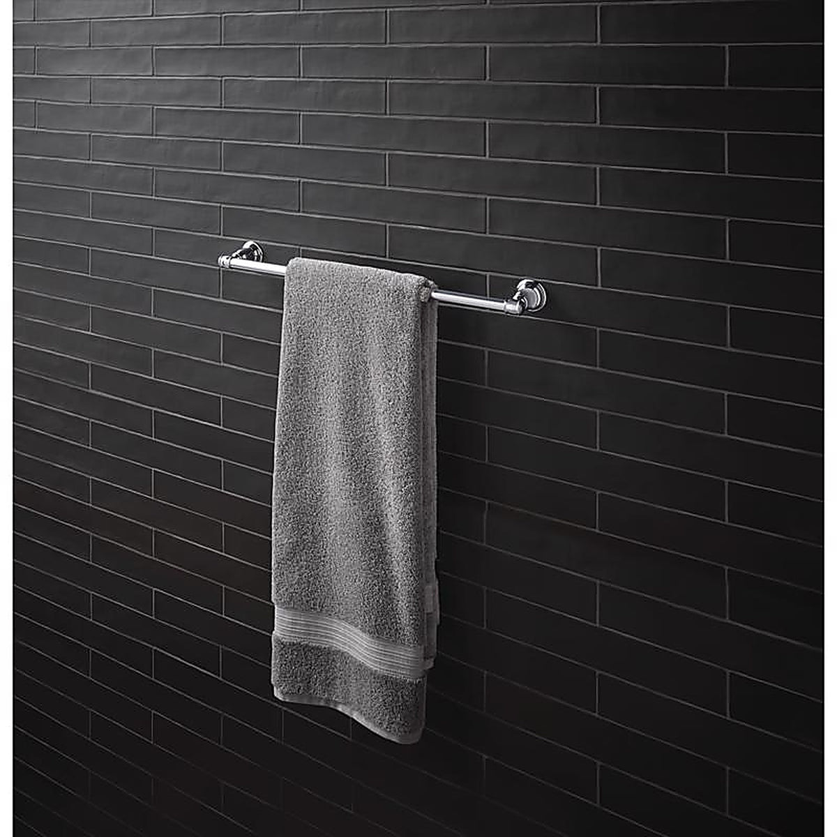 OakBrook - BH-OB4024CH - Collection Chrome Twin Towel Bar 24 In. L Die Cast Zinc