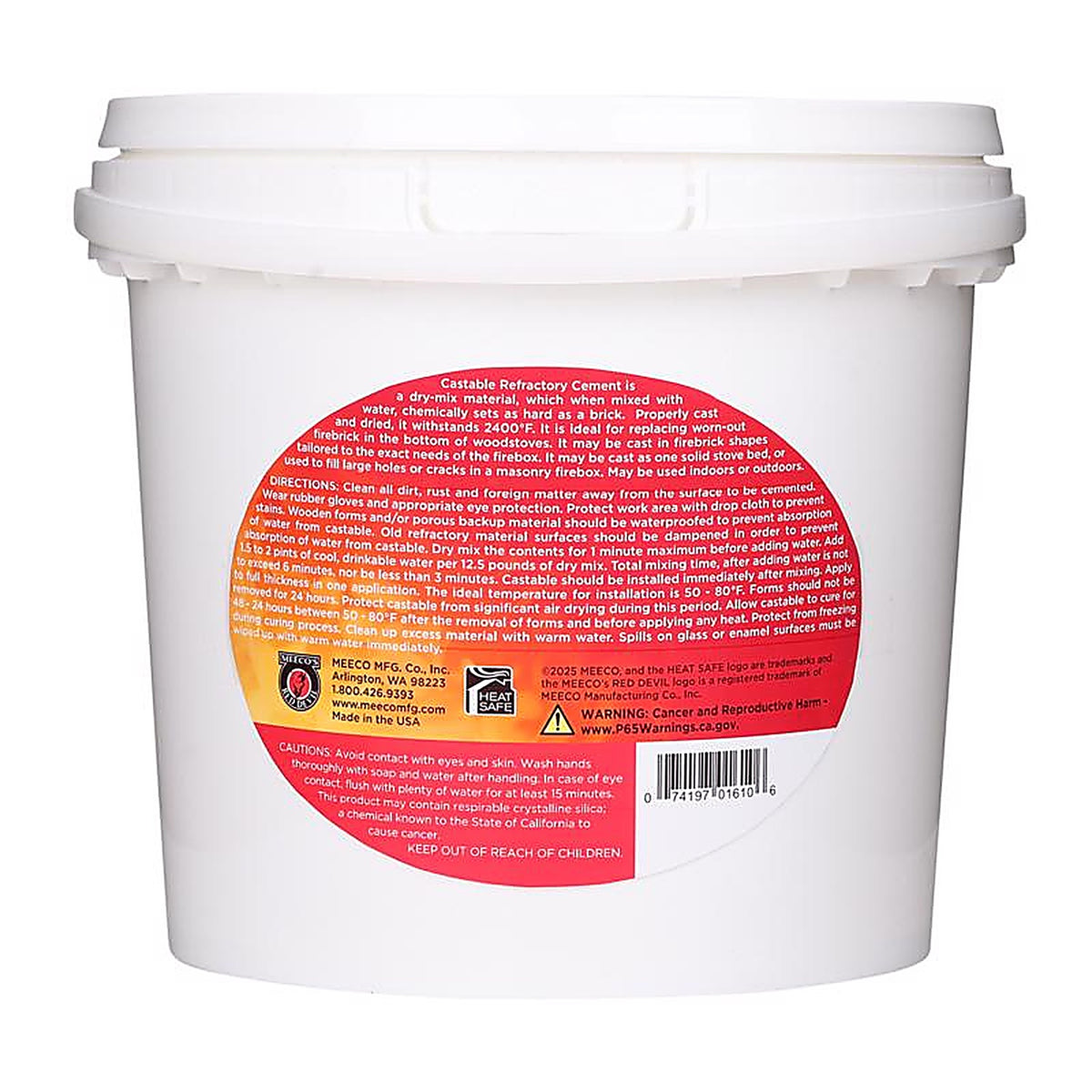 Meecos - 1610 - Red Devil Refractory Cement