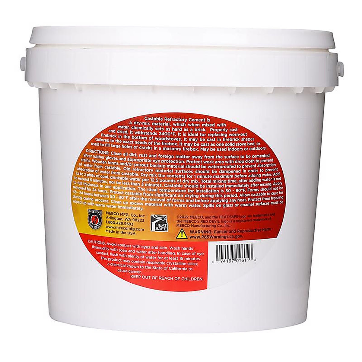 Meecos - 1611 - Red Devil Refractory Cement