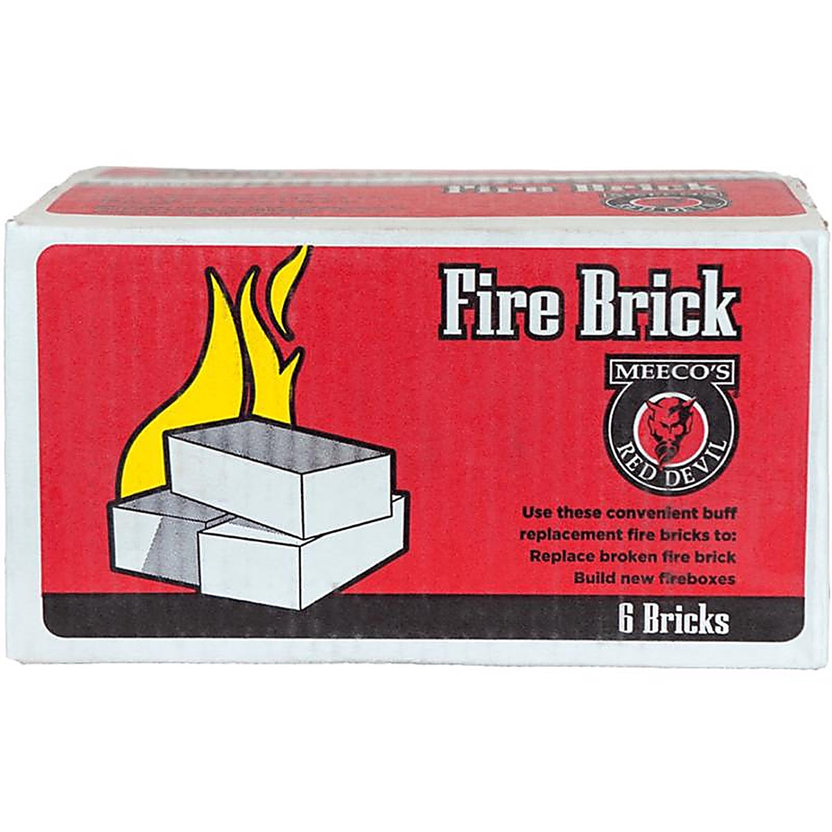 Meecos - FBP6 - Red Devil Natural Ceramic Fire Brick