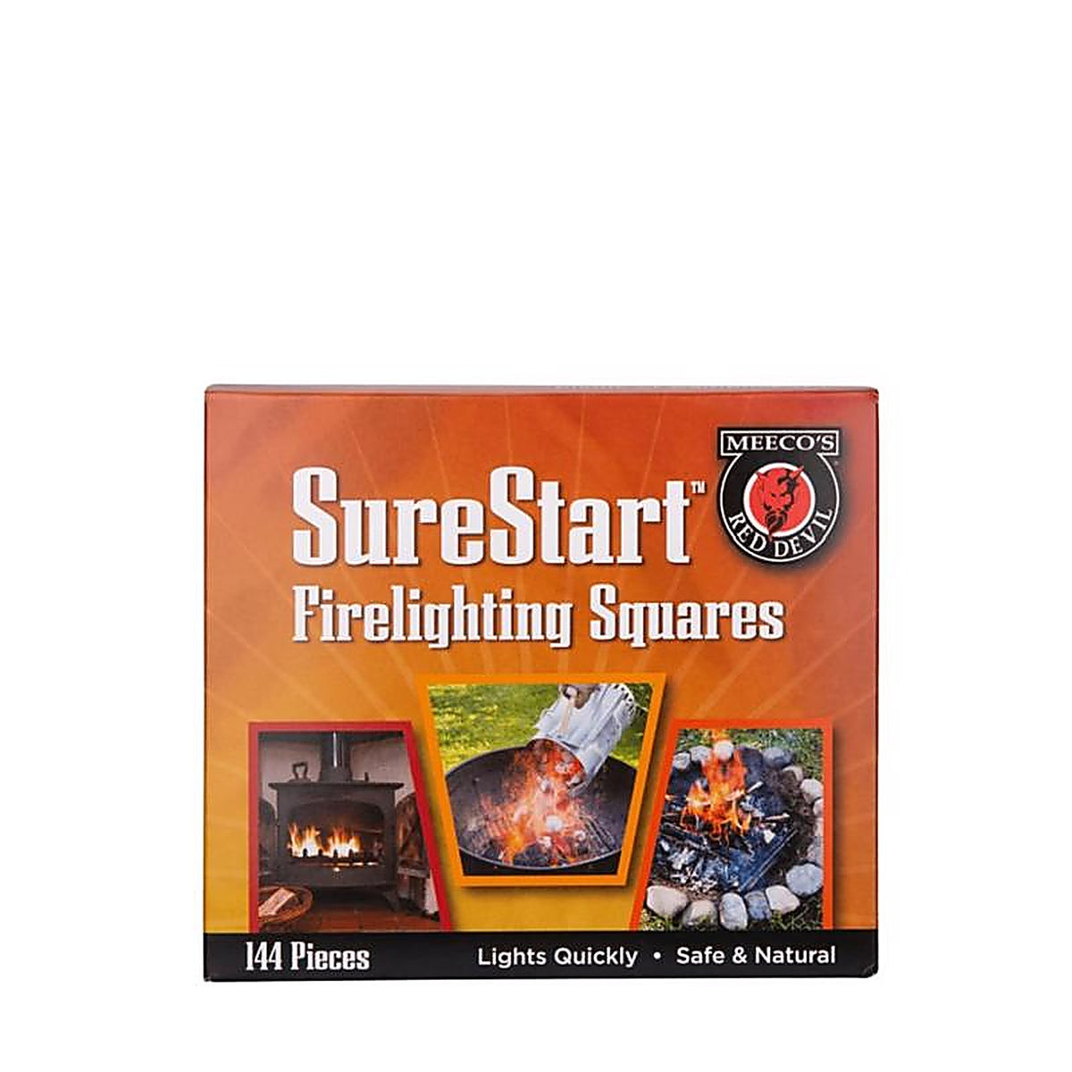 Meecos - 419 - Red Devil Wood Fiber Fire Starter 12 Min 144 Piece