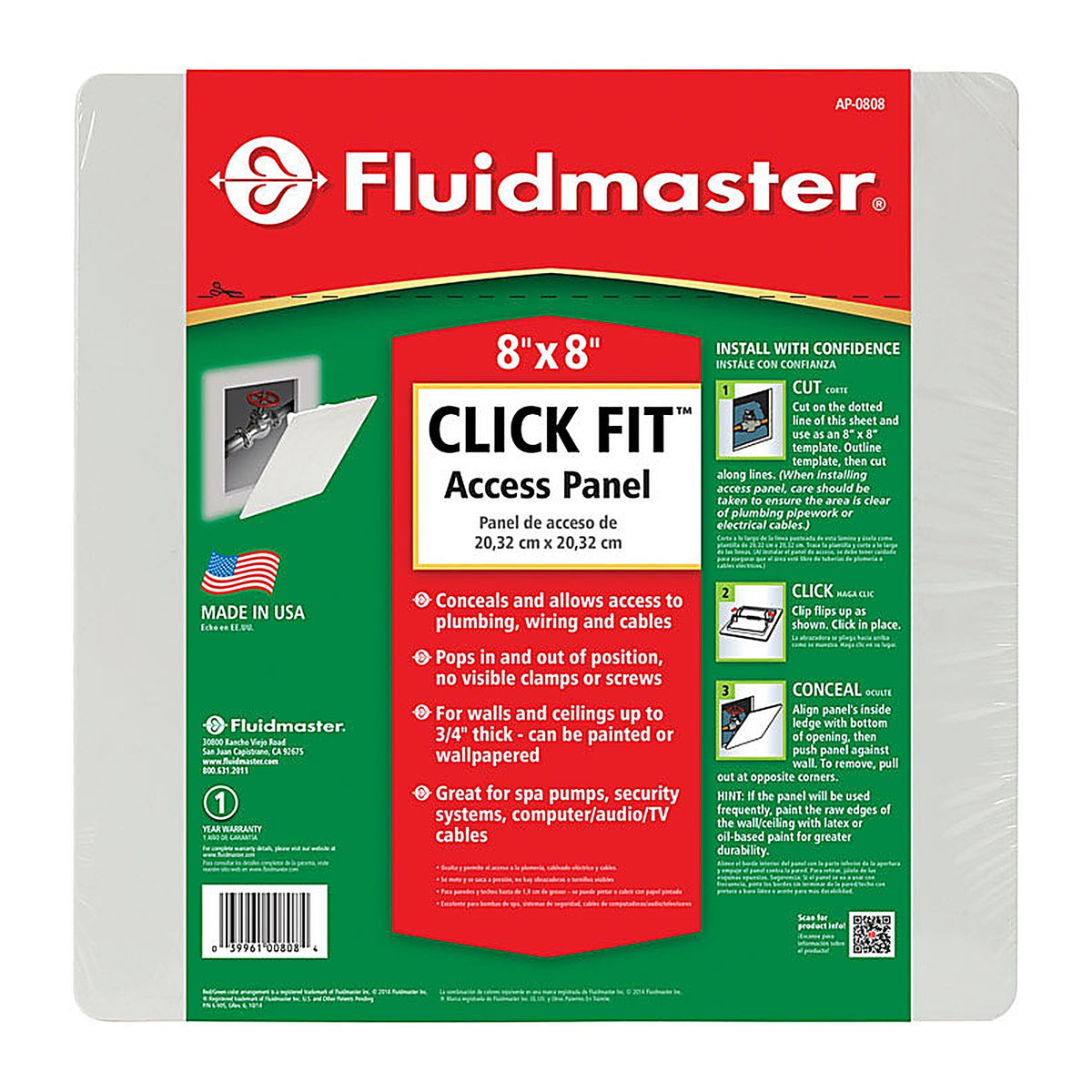 Fluidmaster - AP-0808 - Click Fit Access Panel