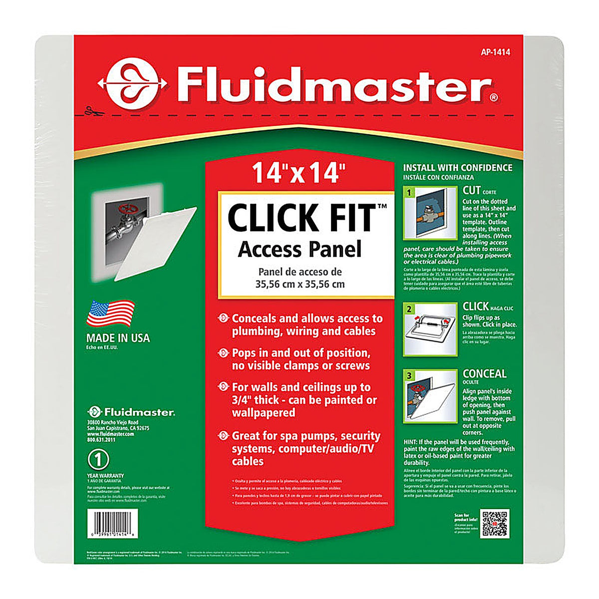 Fluidmaster - AP-1414 - Click Fit Access Panel