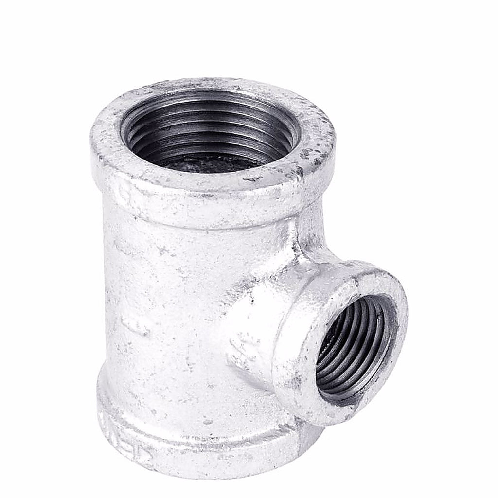 STZ - 501877 - Industries 1 In. Fip X 1 In. D Fip 0.5 In. D Fip Galvanized Malleable Iron Reducing Tee