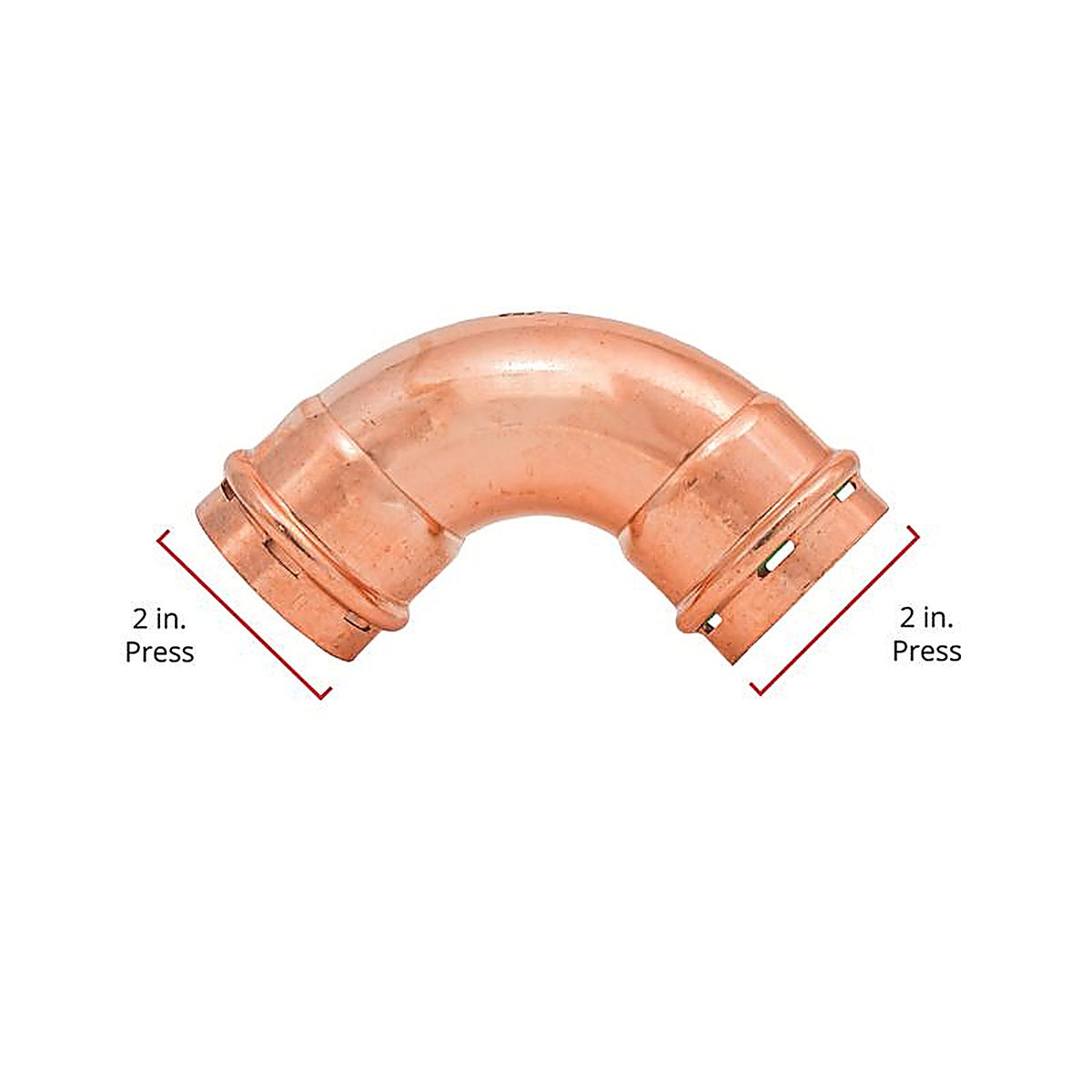 QuickFitting - SPWE66R - 2 In. Press In. Press In. Copper 90 Degree Elbow