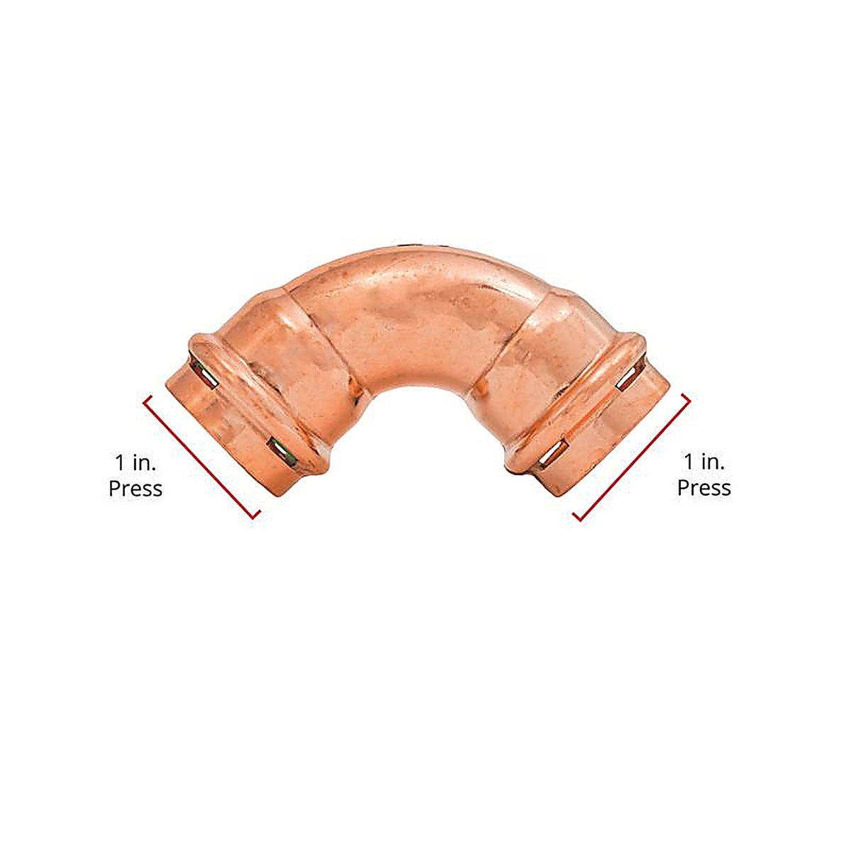 QuickFitting - SPWE33R - 1 In. Press In. Press In. Copper 90 Degree Elbow