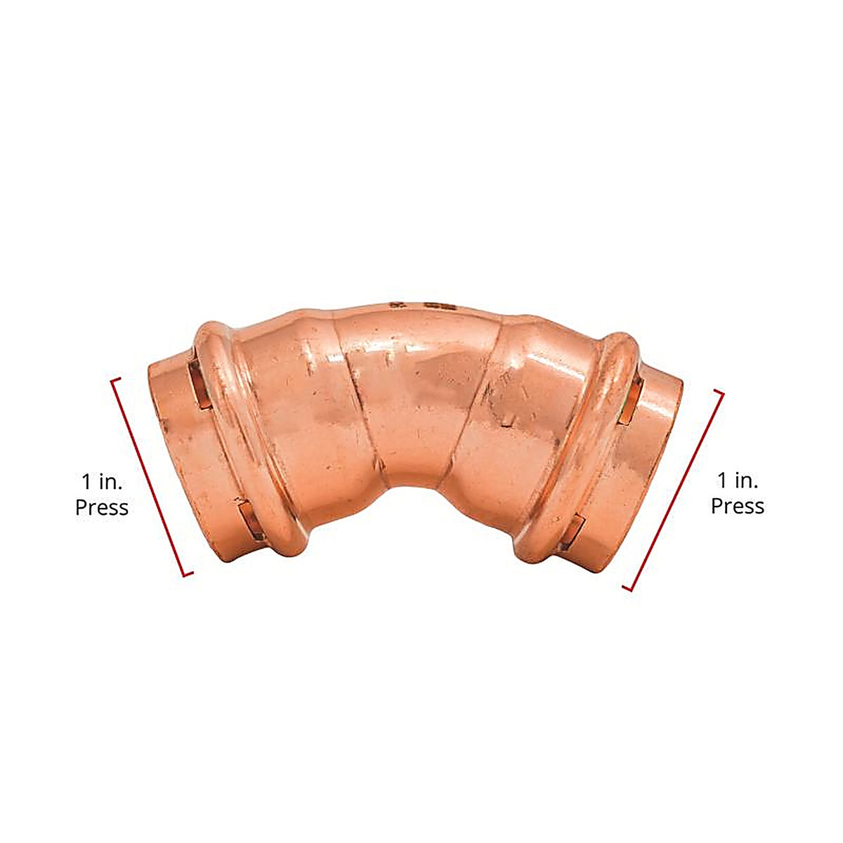 QuickFitting - SPWE33-45R - 1 In. Press In. Press In. Copper 45 Degree Elbow
