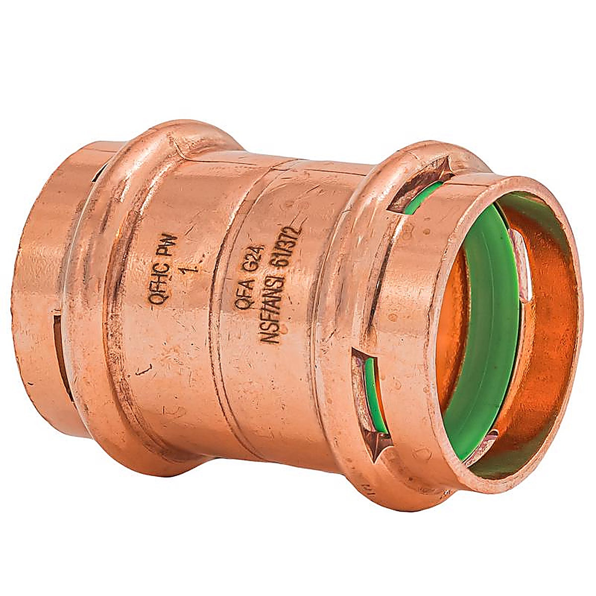 QuickFitting - SPWC33R - 1 In. Press In. Press In. Copper Coupling with Stop