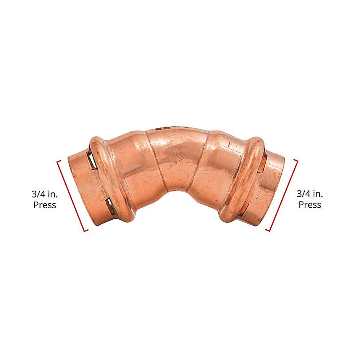 QuickFitting - SPWE22-45R - 3/4 In. Press In. Press In. Copper 45 Degree Elbow