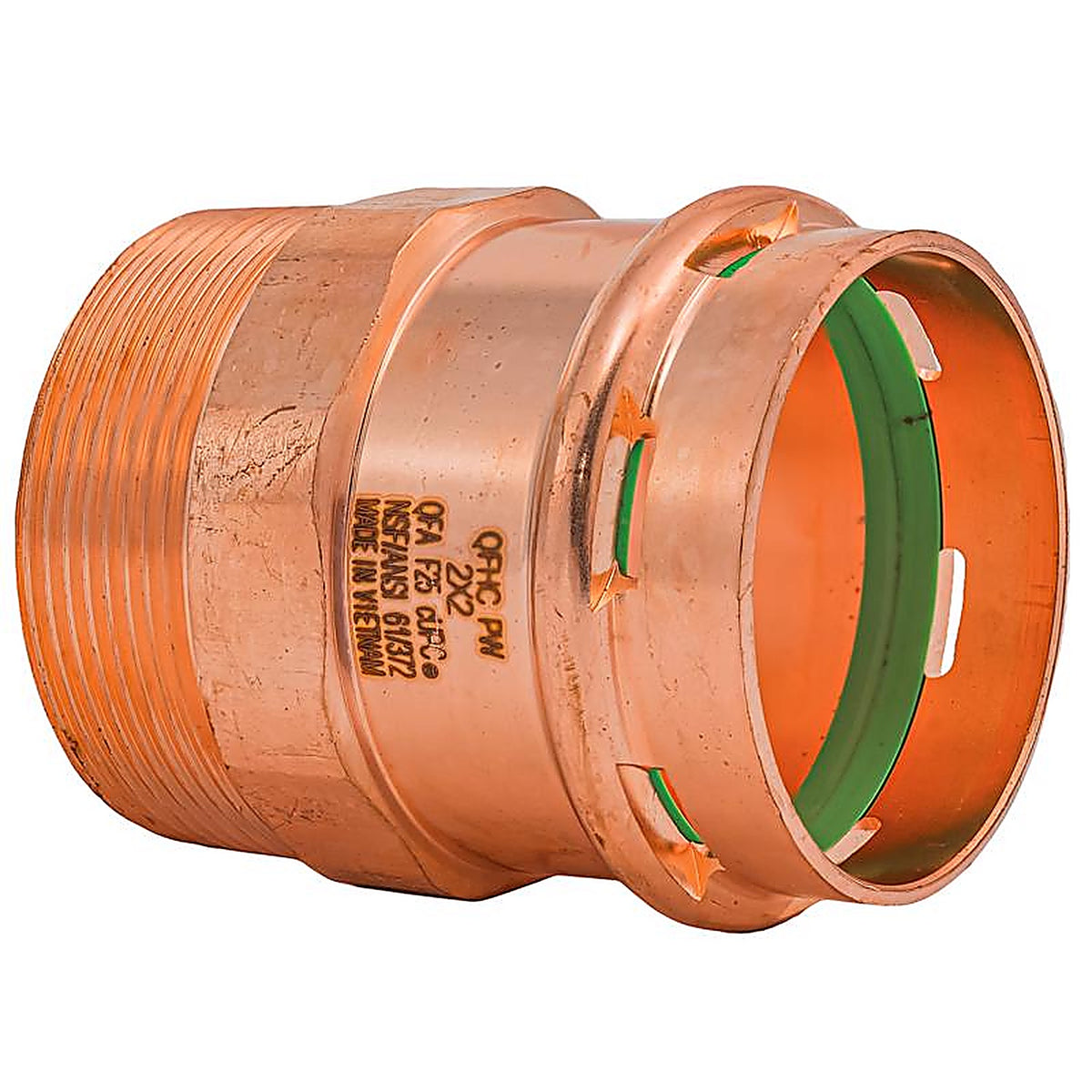 QuickFitting - SPWM66R - 2 In. Press In. Mnpt In. Copper Adapter
