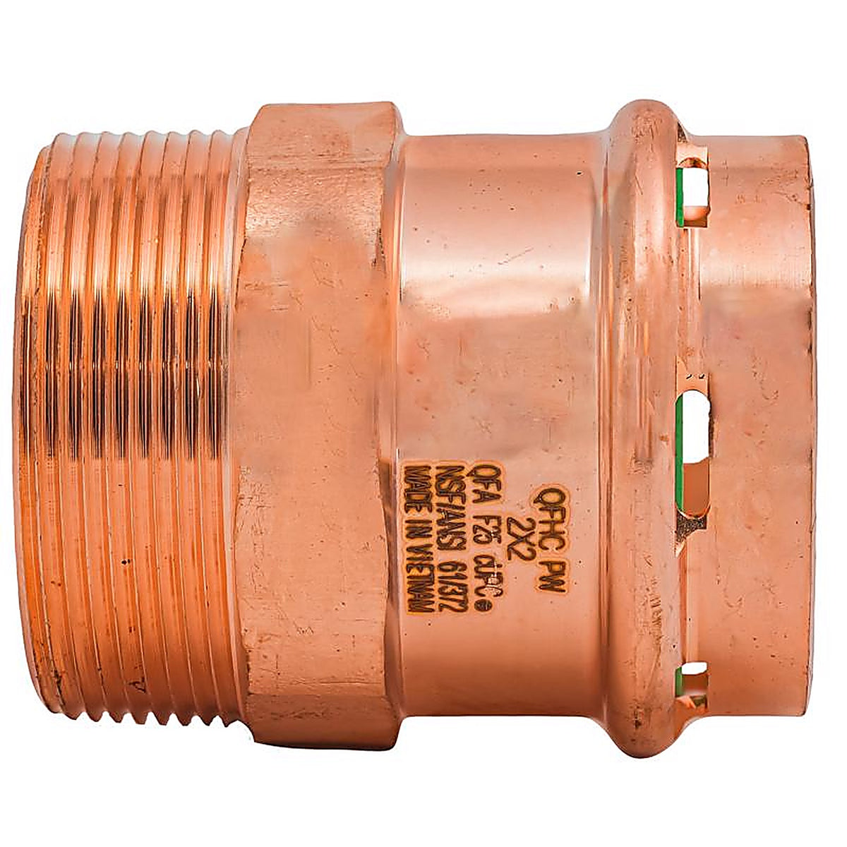 QuickFitting - SPWM66R - 2 In. Press In. Mnpt In. Copper Adapter