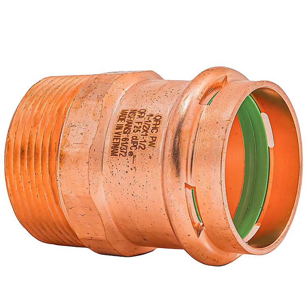 QuickFitting - SPWM55R - 1-1/2 In. Press In. Mnpt In. Copper Adapter