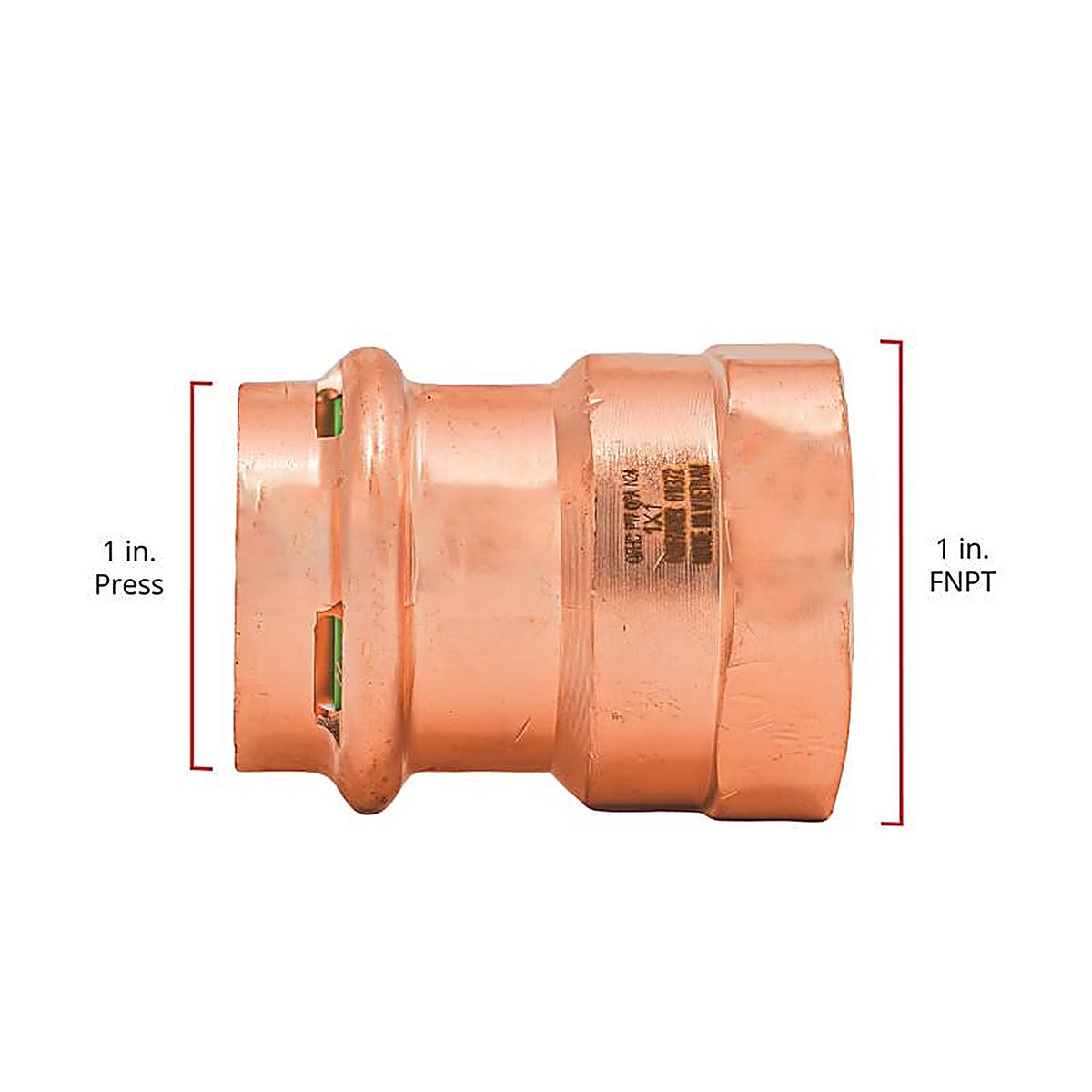 QuickFitting - SPWF33R - 1 In. Press In. Fnpt In. Copper Adapter