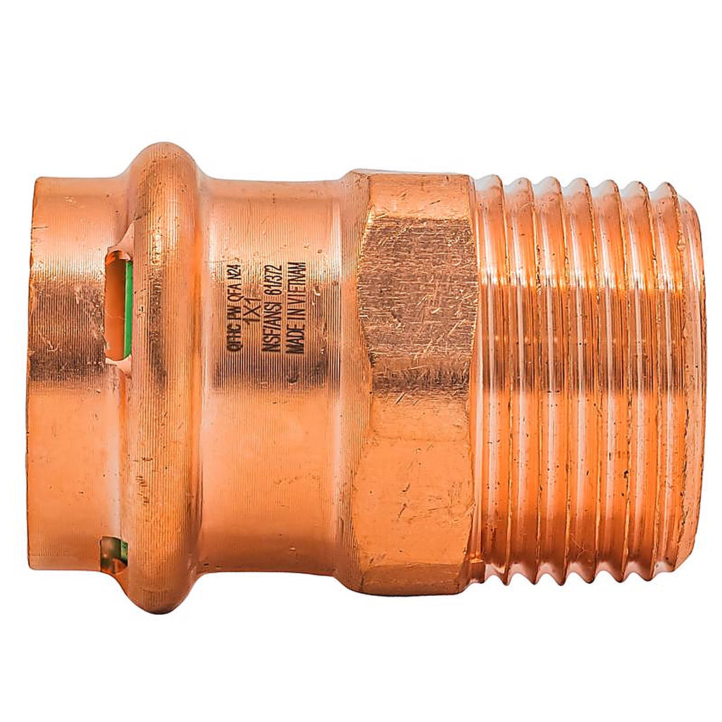 QuickFitting - SPWM33R - 1 In. Press In. Mnpt In. Copper Adapter