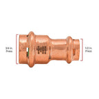 QuickFitting - SPWRC21R - 3/4 In. Press In. Press In. Copper Reducing Coupling