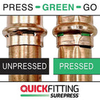 QuickFitting - SPWRC21-STR - 3/4 In. Press In. FTG In. Copper Reducing Coupling