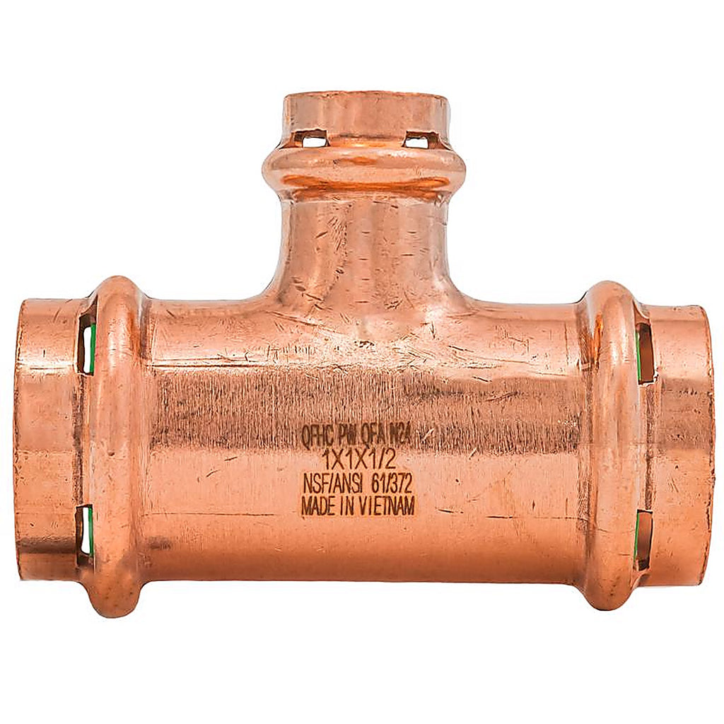 QuickFitting - SPWT331R - 1 In. Press In. Press In. Copper Tee