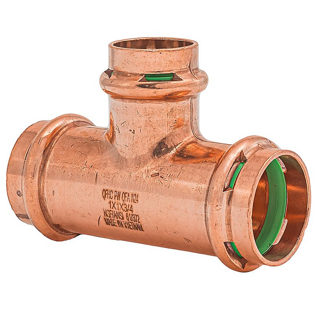 QuickFitting - SPWT332R - 1 In. Press In. Press In. Copper Tee