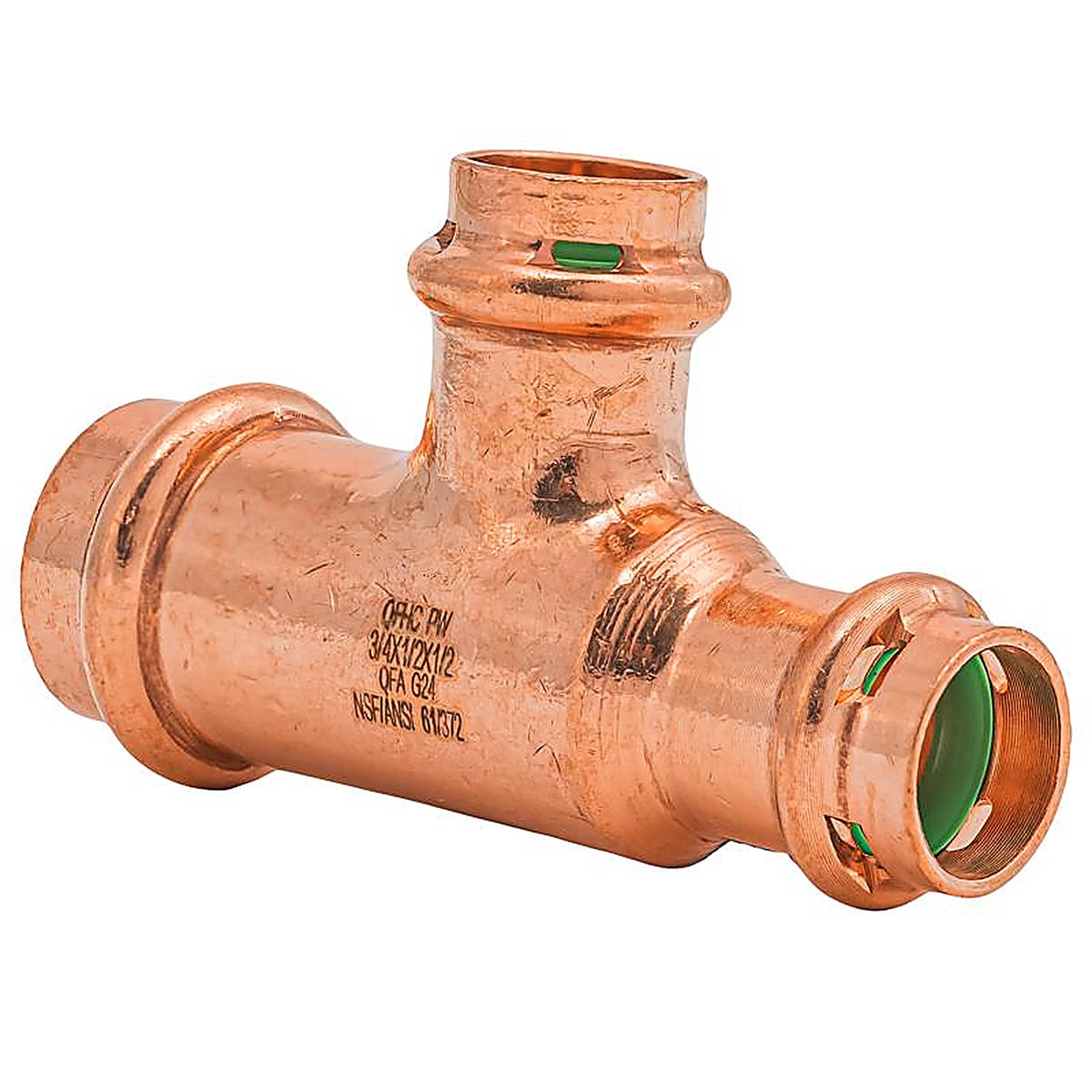 QuickFitting - SPWT211R - 3/4 In. Press In. Press In. Copper Tee