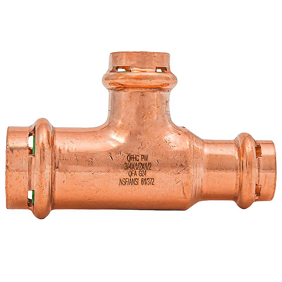 QuickFitting - SPWT211R - 3/4 In. Press In. Press In. Copper Tee