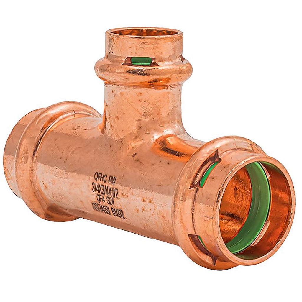 QuickFitting - SPWT221R - 3/4 In. Press In. Press In. Copper Tee